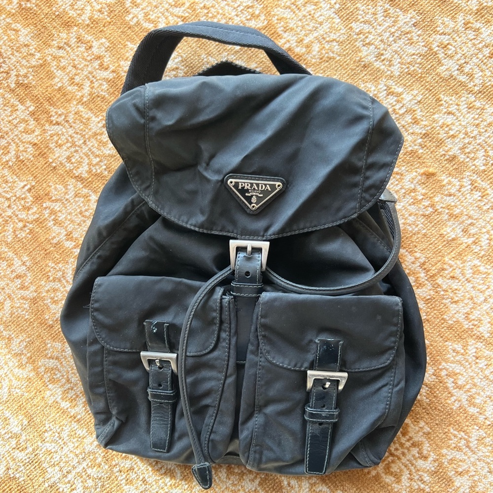 Authentic Prada Small Nylon Backpack Black - image 4